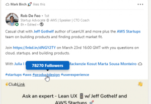 LinkedIn Hashtag Plugin