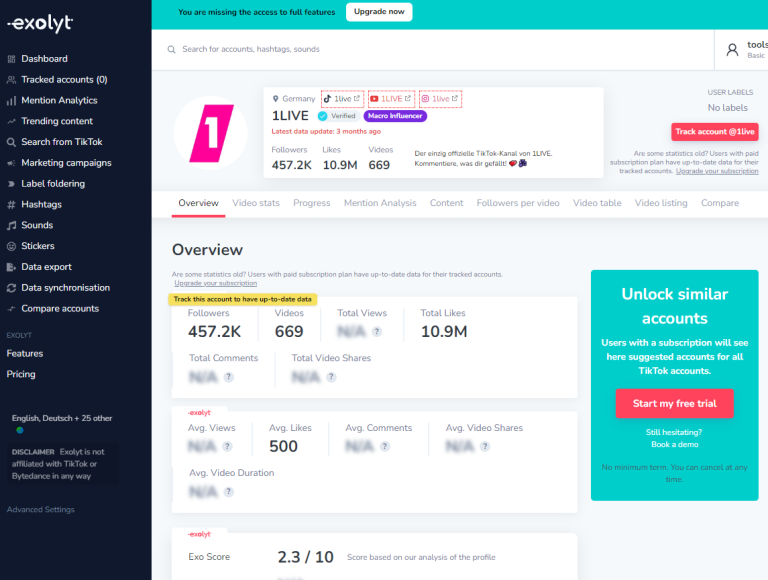 Exolyt Screenshot
