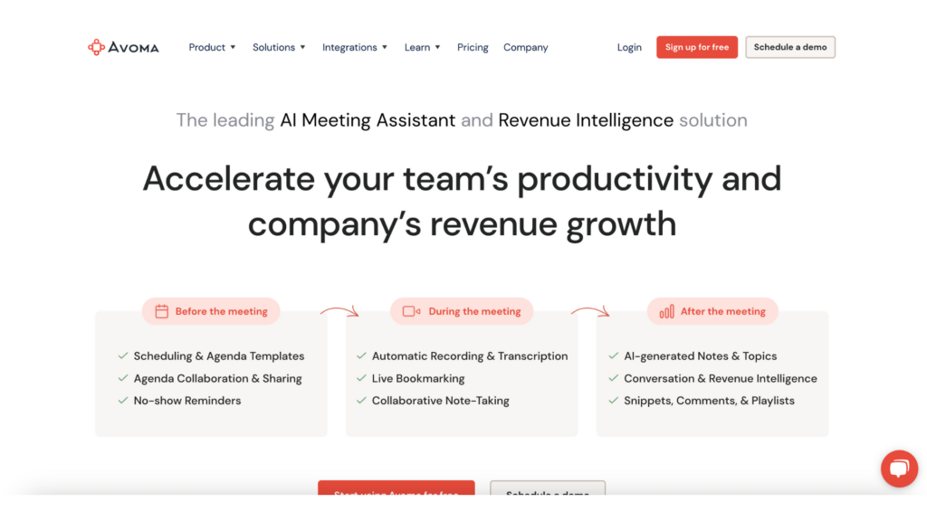 Avoma Screenshot