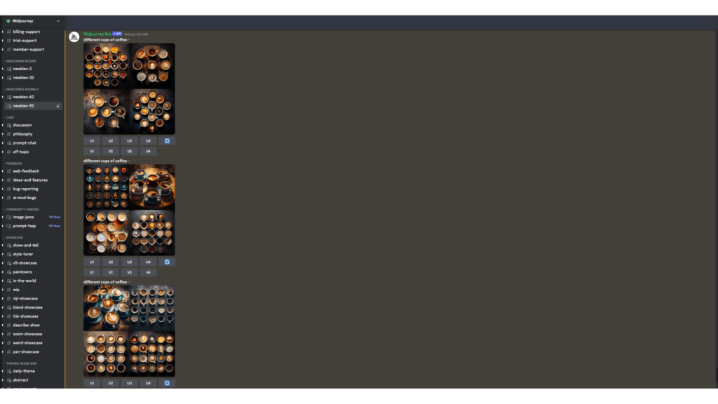 Produktiver mit Midjourney arbeiten – repeat-Prompt
