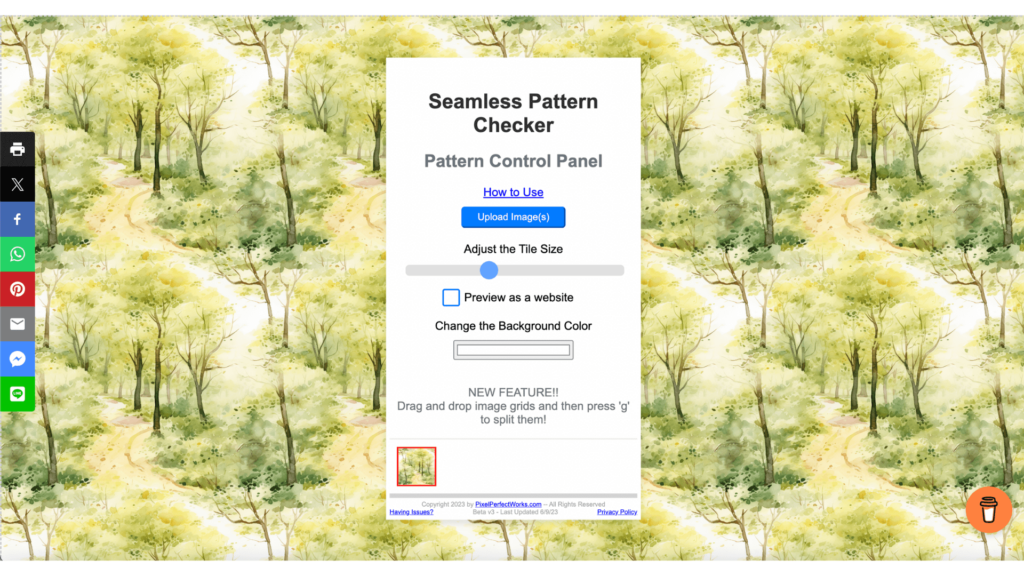 Produktiver mit Midjourney arbeiten – Seamless Pattern Checker
