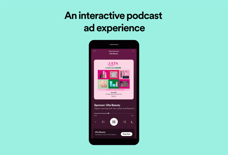 Klickbare Spotify Ads für Podcasts 1