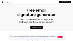 Woodpecker E-Mail Signatur Generator Screenshot