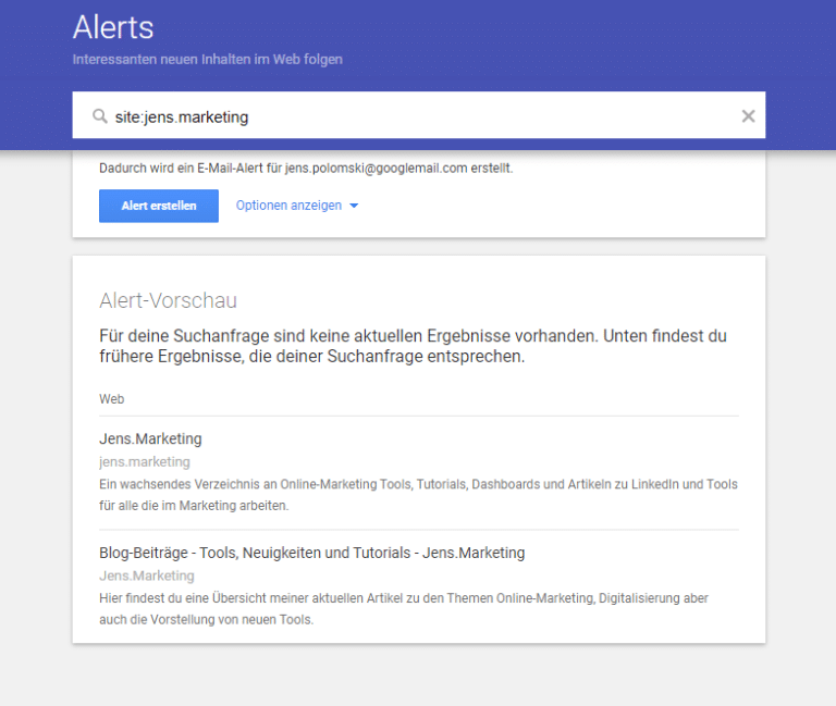 10 Google Alerts Tricks, die du kennen solltest 2