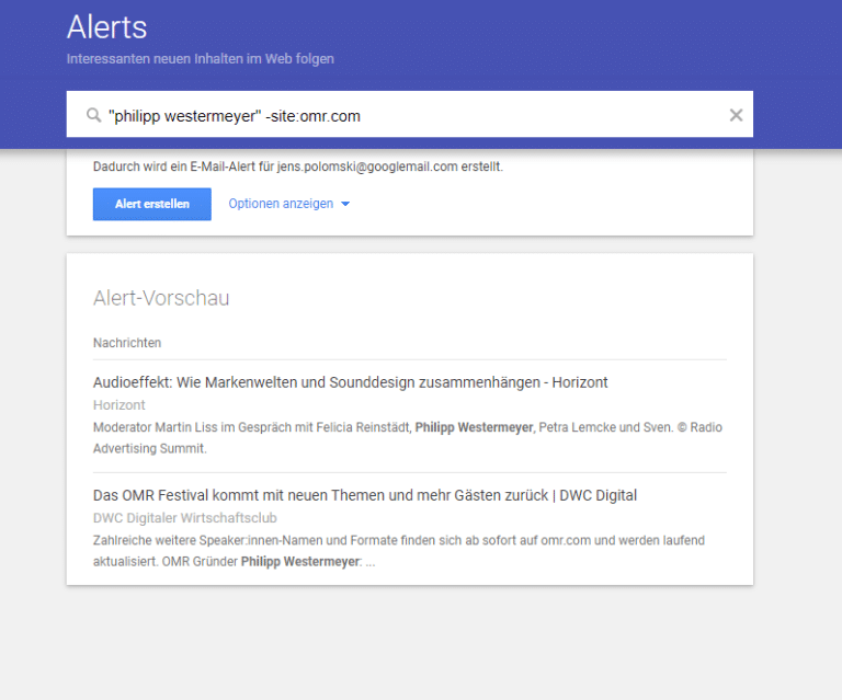 10 Google Alerts Tricks, die du kennen solltest 4