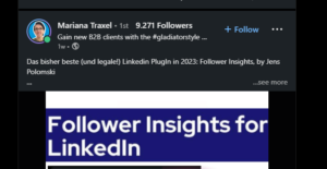 Follower Insights für LinkedIn Chrome Plugin 16