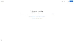 Google Dataset Search Screenshot