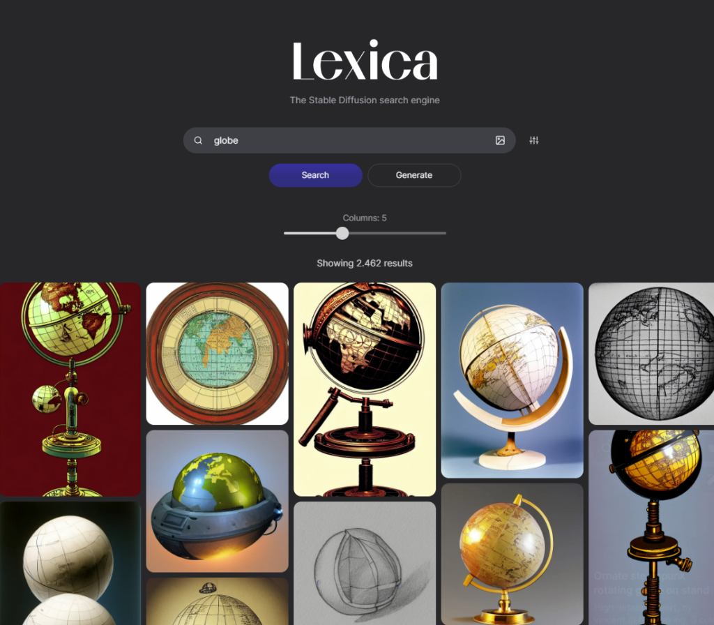 Lexcia.Art - KI-Bilder Suchmaschine 1