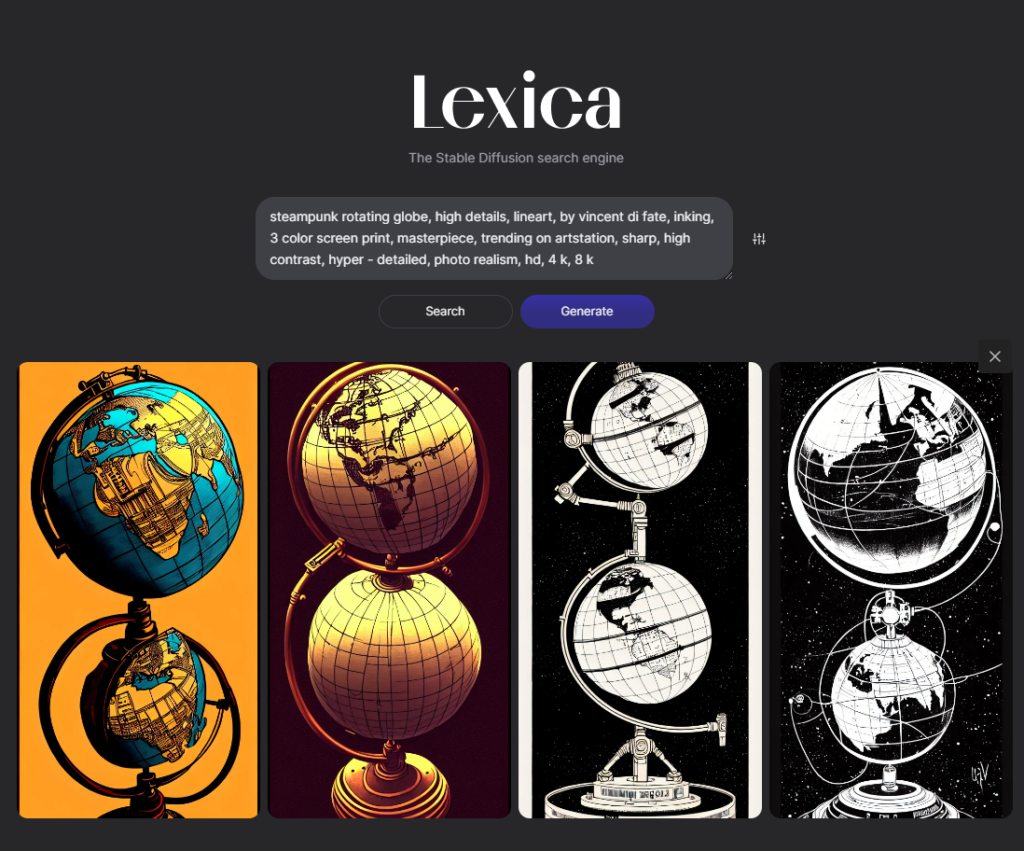 Lexcia.Art - KI-Bilder Suchmaschine 3
