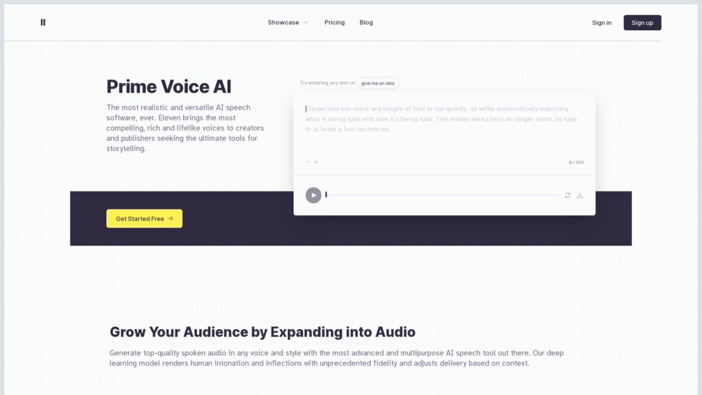 ElevenLabs Screenshot