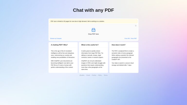 ChatPDF Screenshot