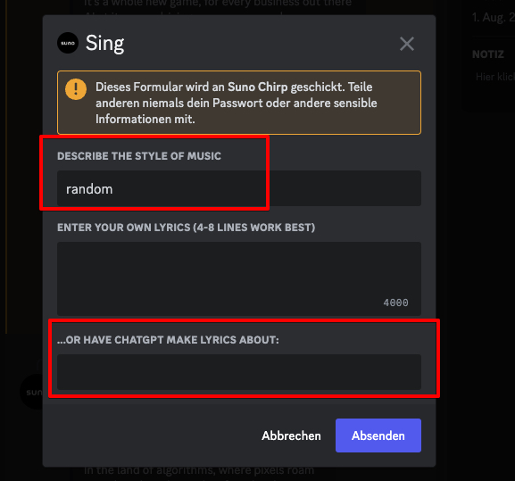 Suno AI - Musik und Gesang mit KI generieren 3