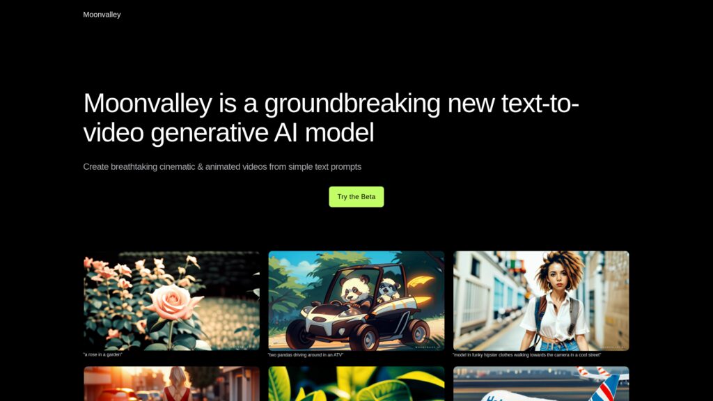Moonvalley AI Screenshot