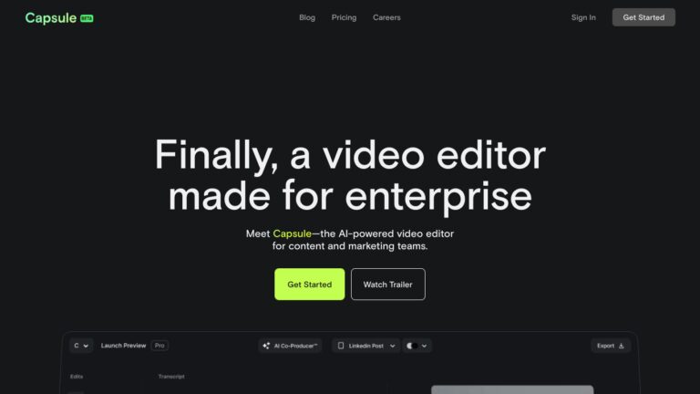 Capsule Video Editor Screenshot