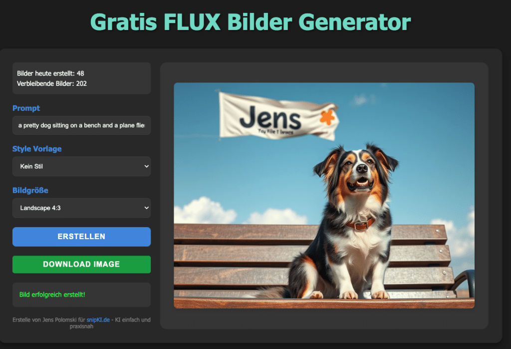 Flux KI-Bilder Gratis erstellen - ich zeig dir wie 1