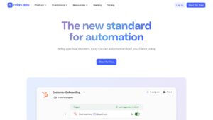 Relay.app – Automatisiere deine Geschäftsprozesse mit KI & menschlicher Kontrolle Screenshot