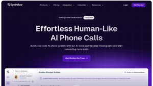 Synthflow AI: Automatisiere deine Kundenkommunikation mit Voice-Assistants Screenshot