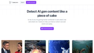 CakeLens: Erkenne AI-Videos auf X.com Screenshot